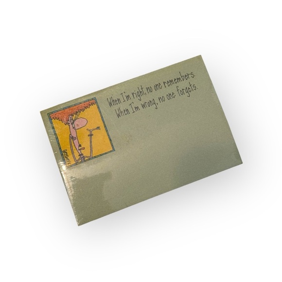 Vintage Humorous Green sticky note - Picture 1 of 1